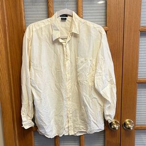 EUC Silk Society Silk Button Down Shirt